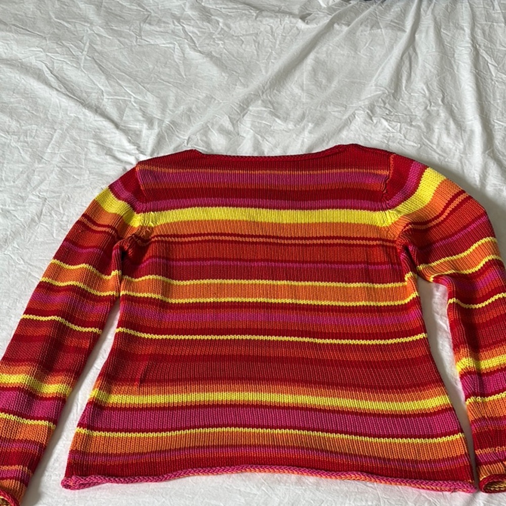 Isaac Mizrahi for Target Red and Orange Knit Sweater